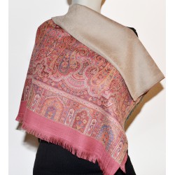 Shawl Embroidered: 100% Wool